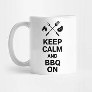 Keep Calm and BBQ ON Mug